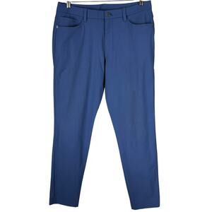 Lululemon ABC Slim-Fit 5 Pocket Pant Warpstreme Blue Men's Size 32 x 30 EUC